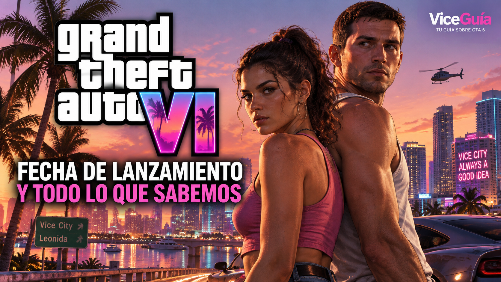 GTA 6 fecha de lanzamiento, Jason y Lucia en Vice City